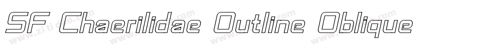 SF Chaerilidae Outline Oblique字体转换